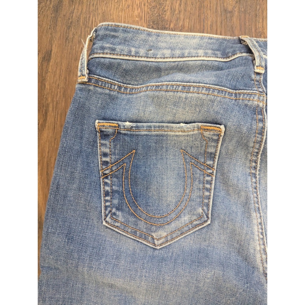 True Religion Jeans Womens 27 Jennie Curvy Mid Rise Super Skinny Blue‎ Stretch - Picture 12 of 15
